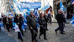 Demonstrace za nezávislost Skotska se konají kadý rok a od referenda o...