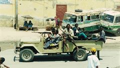 Ozbrojenci v Mogadiu.