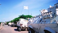 Malajsijský konvoj v Mogadiu.