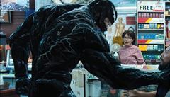 Promite, kde je tady knihovna?. Snímek Venom (2018). Reie: Ruben Fleischer.