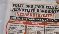 Návod pro voliče SPD na jednom z předvolebních materiálů. | na serveru Lidovky.cz | aktuální zprávy