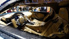 Auto Bugatti Chiron je vytvoené z LEGA. Firma vyrábjící hraky prodává i...