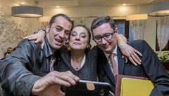 Selfie s Holovskou a Ov�á�kem.