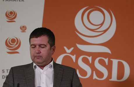 Pedseda SSD Jan Hamáek ve volebním tábu.
