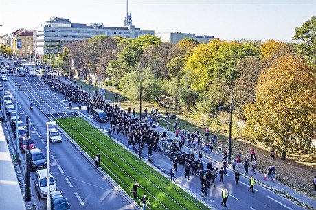 Smutení prvod pi pohbu Jana Koky ml.