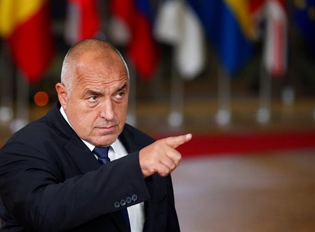 Bulharský premiér Bojko Borisov ped jednáním o Brexitu v Bruselu.