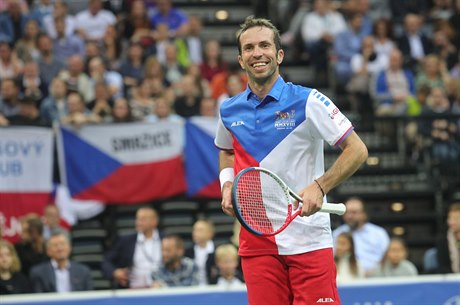 Radek Štěpánek byl jedním z nejlepších Čechů v Davis Cupu.