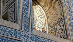Samarkand - nádhern zdobené nádvoí