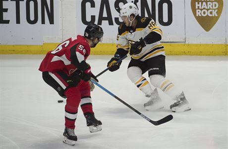Útoník David Pastrák si v úterním zápase NHL podruhé v sezon pipsal proti...