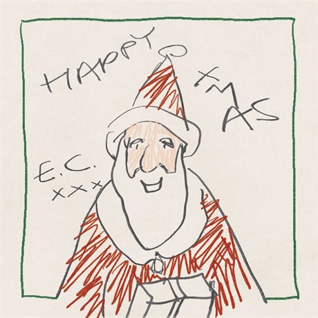 Obrázek na titul svého alba Happy Xmas si nakreslil Eric Clapton sám