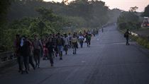 Karavana migrant, kter m pes Mexiko k hranicm USA, t asi 5 tisc...