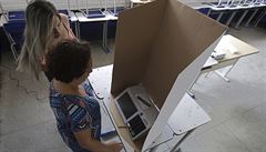Hlasovací zaízení pi brazilských volbách.
