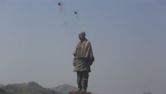 Patél, jemu je socha vnována, psobil ve funkci indického vicepremiéra po...