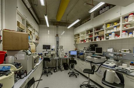 Jedna z laborato v nov modern budov stavu.