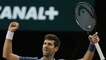 Novak Djokovi po vhe nad Rogerem Federerem