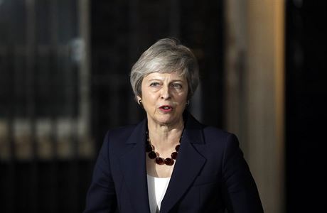 Britská premiérka Theresa Mayová po jednání vlády.
