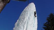 Ice climbing v Nassfeldu.