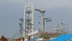 Jedna z mých prvních výprav po Pekingu vedla do olympijského areálu ke stavb,...