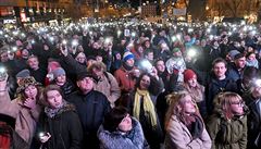 Kvli protivldnm demonstracm omez policie dopravu v centru Prahy