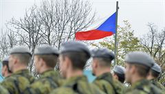 Slavnostní nástup voják probhl 11. listopadu 2018 v Praze u Národního...