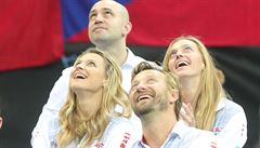 Pi finále Fed Cupu fandily i Petra Kvitová s Lucií afáovou.