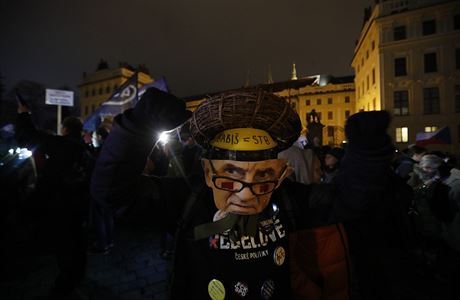 Pochod Prahou proti premirovi Andreji Babiovi (Praha, 23. listopadu 2018).