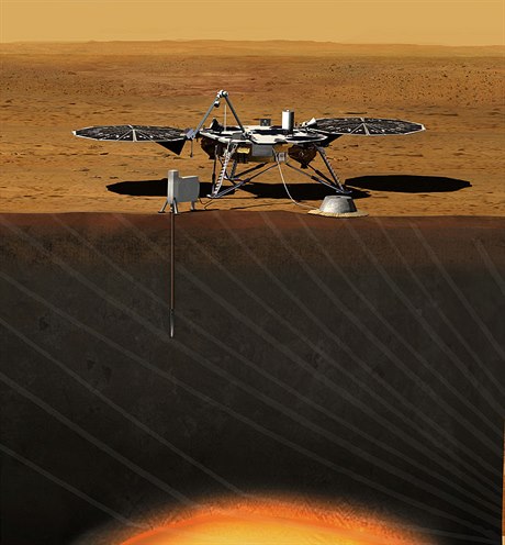 Americká sonda InSight.