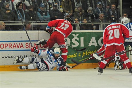 Stet u hrazení v zápase Kometa Brno - Olomouc.