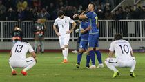 Hráči Kosova se radují, soupeři z Kosova smutní.