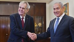 Prezident Miloš Zeman s izraelským premiérem Benjaminem Netanjahuem. | na serveru Lidovky.cz | aktuální zprávy