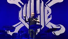 Zpvák David Koller. Koncert skupiny Lucie, 22. listopadu 2018 v Praze.