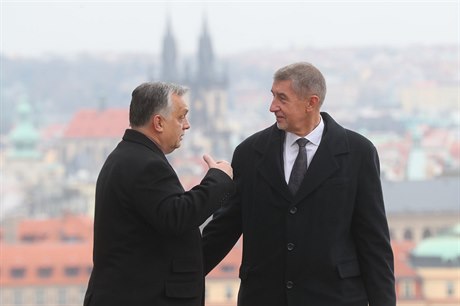 Babiš s Orbánem.