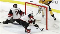 Arizona Coyots v zpase s Nashville Predators.