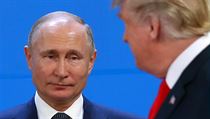 Vladimir Putin a Donald Trump na summtu ldr G20 v Buenos Aires.