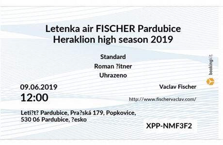 Letenka Air Fischer.