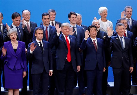 Svtoví lídi na summitu G20.