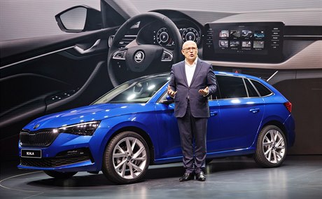 Předseda představenstva společnosti Škoda Auto Bernhard Maier představil v Tel...