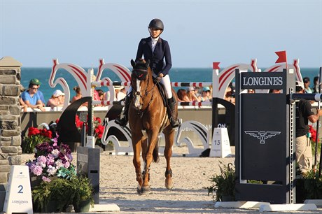 Anna Kellnerová na závodech série Longines Global Champions Tour v americkém...