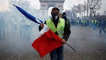 Hnutí ‚žlutých vest‘ v Paříži.