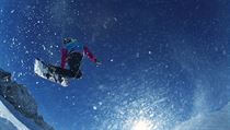 Snowboarding ve Sprungu.