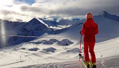 Pocukrovan zatek prosince v rakouskm stedisku Stubai