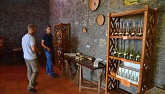 Krámek s produkty z vanilky na Domaine du Grand Hazier, Reunion.