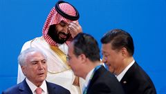 Saúdský korunní princ na summitu G20.