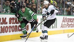 Dallas Stars se radovali ze tvrtého triumfu v ad. Brett Ritchie (25) a Erik...
