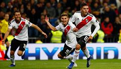 Juan Quintero běží slavit po vstřelení úvodní branky finále Copa Libertadores. | na serveru Lidovky.cz | aktuální zprávy