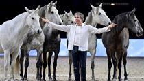 Francouzský drezér koní Jean-Francois Pignon vystoupil v rámci doprovodného...