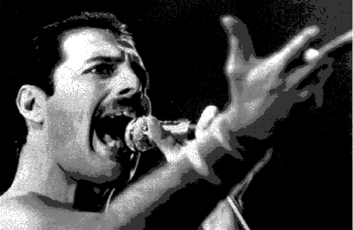 Freddie Mercury ze skupiny Queen