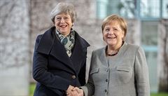 Britská premiérka Theresa Mayová a nmecká kancléka Angela Merkelová.