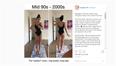 �Ideální� postava v 90. letech a na p�elomu století.