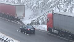 Kolaps provozu na dálnici D1 zpsobila podle Kraje Vysoina nepipravenost...